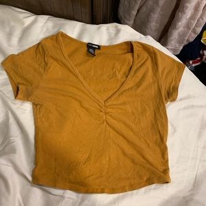 Burnt orange crop top